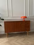 Teak sideboard retro vintage byrå skänk med iläggsskiva