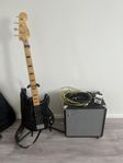 Squier p-bas + Fender Rumble 40