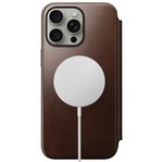 Nomad - iPhone 15 Pro Max Modern Leather Folio MagSafe Brown