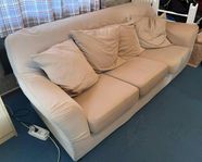 Ikea Tomelilla 3-sits soffa + fåtölj m fotpall