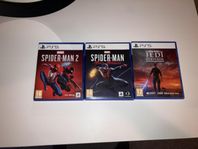 PS5 spel - Star Wars & Spiderman