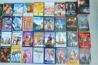 Blandade DVD-filmer för barn och vuxna