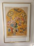 Marc Chagall 'La tribu de Lévi' färglitografi