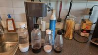 Sodastreampaket: maskin + flaskor + kolsyrepatron