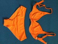 AnnaB orange bikini, byxor stl 38, bh stl 80