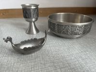 TPB Tenn Pewter & tenn skål o kopp