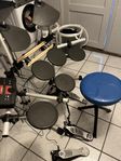 Yamaha dtxporer med dubbla baspedaler 