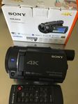 Sony FDR-AX33, 4K-videokamera. Handycam. Bra skick som ny