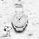 Omega x Swatch: “Snoopy” Moon Phase White 
