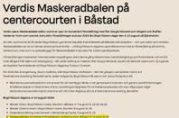 2 st biljetter till "Maskeradbalen", opera i Båstad 10 aug