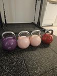 kettlebells i olika vikter 