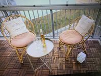 Stolar för utomhus/ balkong med sittdyna