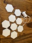 LED väggbelysning  Hexagon med touch - 10 st	 