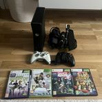 Xbox 360 med Kinect och 4 spel