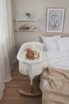 Bedside crib i trä, sidosäng för bebis 