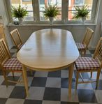 Carl Malmsten bord och 4 stolar Herrgården