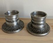 Tennljusstakar  Pewter Wiik 