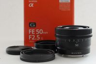 Sony FE 2.5 50 mm G Fullformat