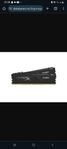 8 GB (2x4GB) DDR4-2666 Kingston HyperX Fury CL16 - Svart