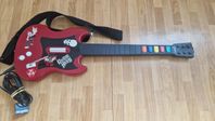 Ps2 Guitar Hero gitarr i jättebra skick funkar klockrent
