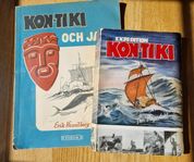 Kon-Tiki två böcker om expeditionen 