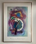 Wassily Kandinsky inramad affisch, 51 x 71 cm, ny skick