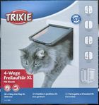 Trixie vit kattlucka XL 4-vägs