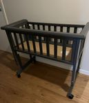 Bedside Crib Mörkgrå 