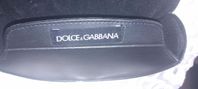 Dolce Gabbana läder solglasögon fodral 