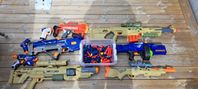 Nerf+Div andra märken 9 olika leksaks vapen