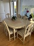 Gustaviansk matgrupp - bord & stolar