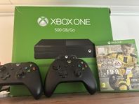 Xbox One med 2st kontroller + FIFA 17