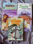 Disney böcker Aladdin, Bambi, Lejonkungen...