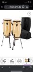 Congas sett. Millennium MC890NT. med 2 väskor.