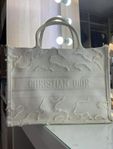 Christian Dior White Camouflage Canvas Medium Book Tote 