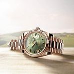 Rolex Day date rose/oliv 