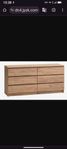 Malm chest of drawers brown 