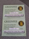 Greenfeebiljetter Billingens gk