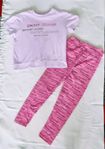  Flicк set kläder leggings med T-Shirt fr. DKNY Strl.128-1