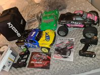 Traxxas slash 4x4 ultimate och Kyosho DMT