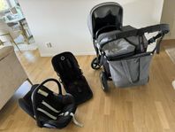 BUGABOO barnvagn och MAXI-COSI babyskydd (tillbehör)