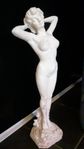 SKULPTUR, figurin "Vår" vacker naken kvinna H60 cm