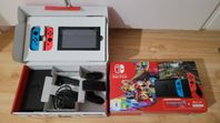 Nintendo Switch + Tillbehör + 13 spel + 128gb SD-Kort