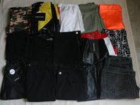 Klädpaket byxor, shorts, kjolar, leggings 20 plagg strl 36