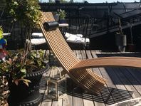 Skargaarden Nozib Sun Lounger, exklusiv solstol i teak