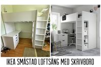 IKEA Småstad - Smart loftsäng med skrivbord och förvaring