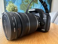 Canon EOS 500d med objektiv 18-200mm och väska 