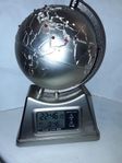 World Time Globe Klocka. 70-tal! Japan - Vintage bordklocka 