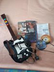 Playstation 2 gitarr + några spel