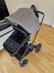 Bugaboo Fox all black med tillbehör 